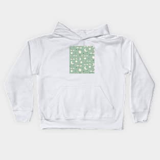 Moon love pattern Kids Hoodie